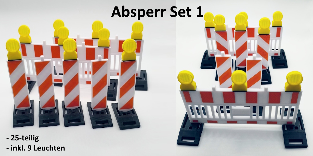 3D-gedruckte Absperrung